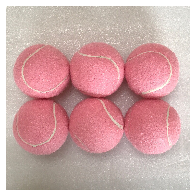 特价粉色网球多色网球多功能训练球高弹网球可以打y74只粉色网球可以