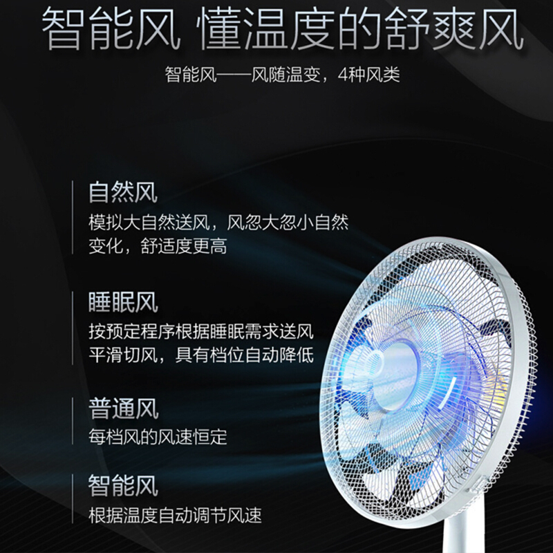 格力(GREE) FDZ-40X96Bdg9 22挡调节 直流变频电风扇14叶家用智能遥控落地扇轻音定时12小时