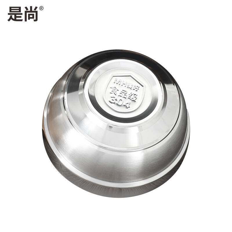 是尚 不锈钢碗 304不锈钢碗双层隔热防烫高清大图
