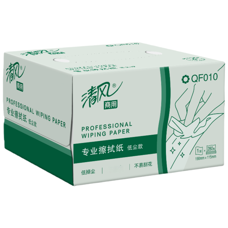 清风 工业擦拭纸 QF010 盒高清大图