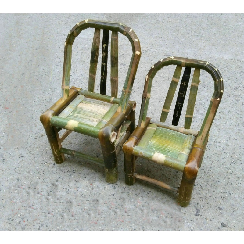 竹椅子 靠背椅 老式竹制小竹椅手工闪电客家用凳子竹子工艺品竹制品
