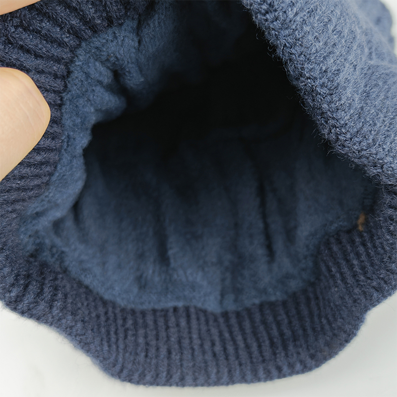 鸽护 毛线帽 GH177QDK-藏青色 顶高清大图