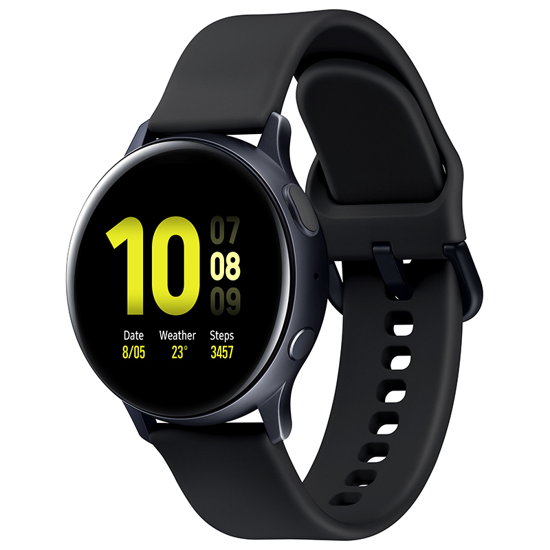 三星 Galaxy Watch Active2 水星黑 智能手表 (蓝牙电话+50米防水+移动支付) 铝制40mm