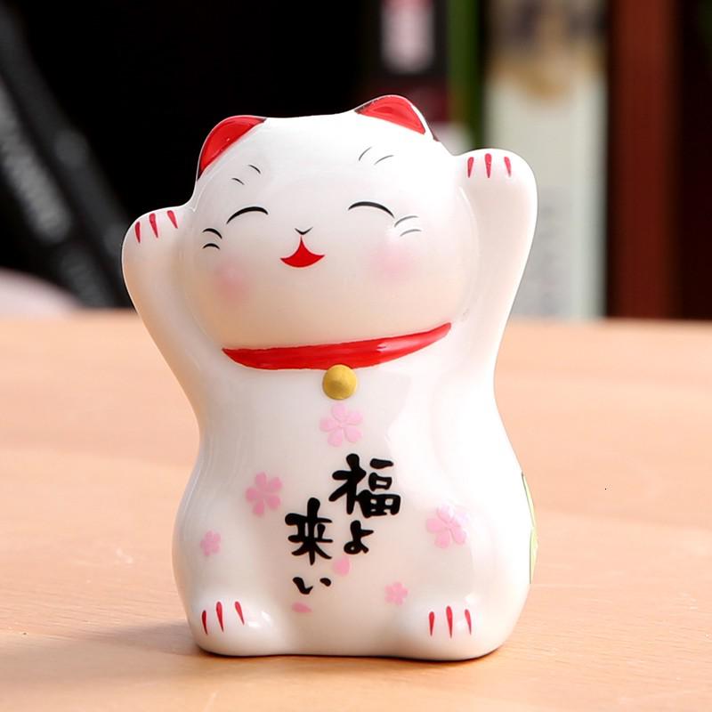 猫开业摆件 日本陶瓷家居客厅进宝 店铺小号创意生日礼品 三维工匠 福来猫猫高清大图