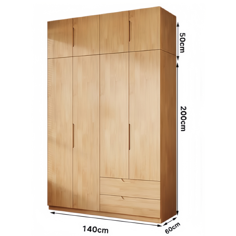 芙首泰衣柜双抽含顶柜1400*600*2500mm套高清大图