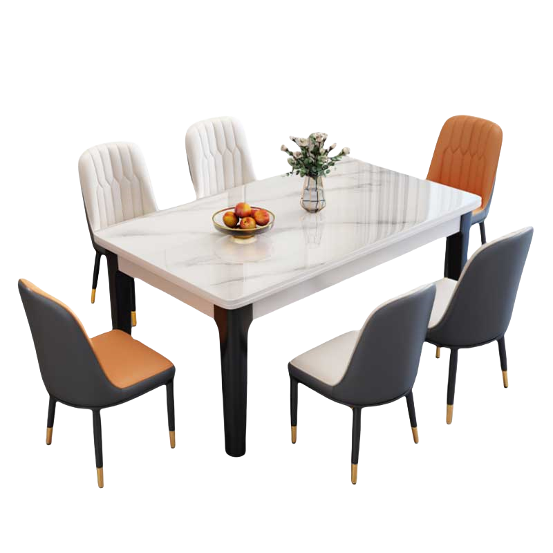 铭 思达岩板餐桌高清大图