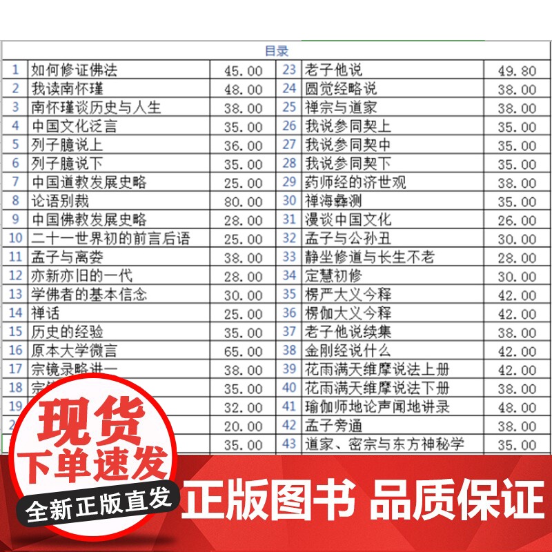 正版 南怀瑾著述单行本 全集 全套 共44种45本 收藏组合 复旦大学出版社 南怀瑾著作集南怀瑾著高清大图