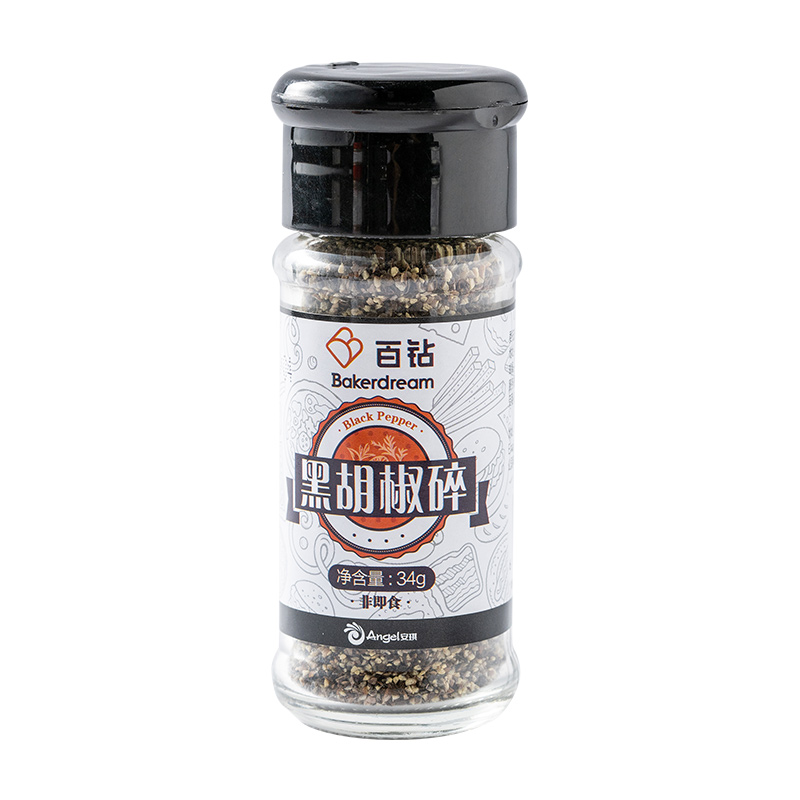 百钻黑胡椒碎34g/瓶