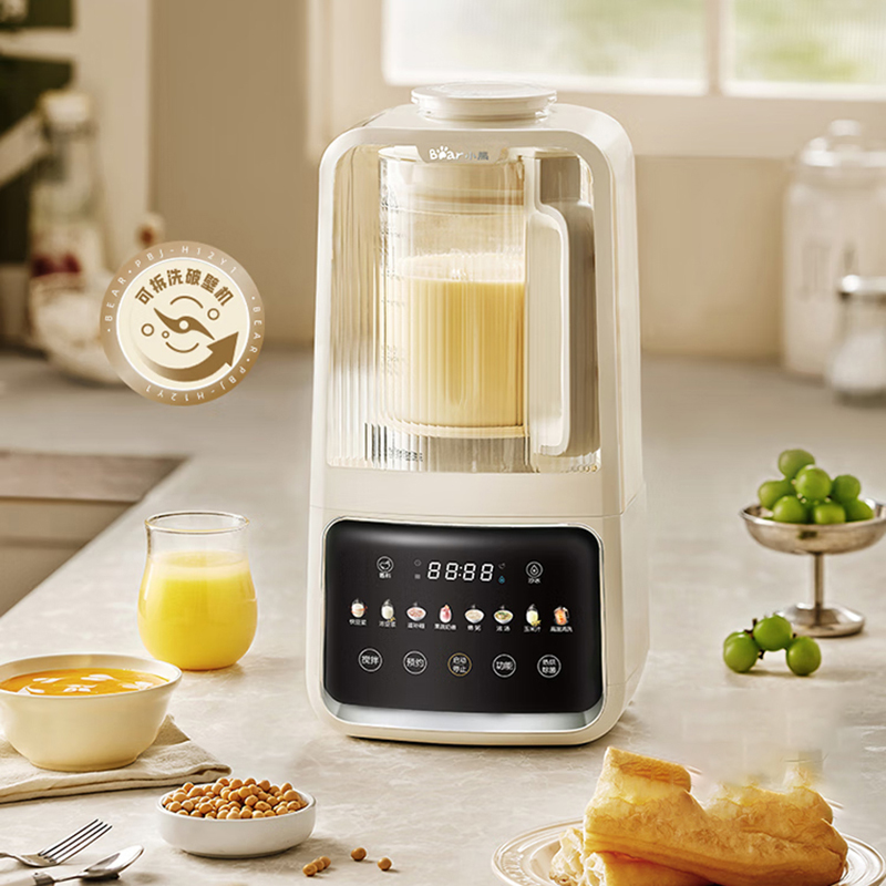 小熊可拆可泡洗破壁机1.5L低音双刀研磨碎冰一体PBJ-H12Y1高清大图
