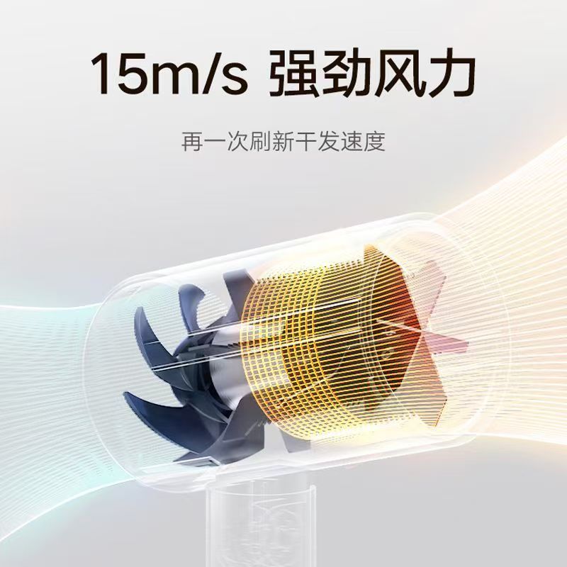 小米米家便携吹风机H101粉色家用速干负离子电吹风筒宿舍学生礼物高清大图