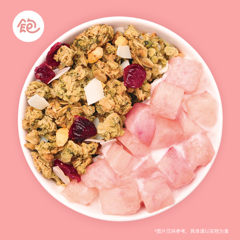 王饱饱蜜桃乌龙烤燕麦片谷物代餐麦片350g
