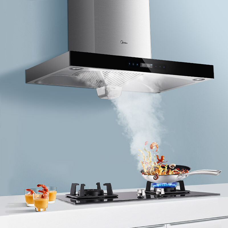 美的(Midea)油烟机CXW-200-DT518R 欧式T型吸油烟机 17.5立方触控式高清大图