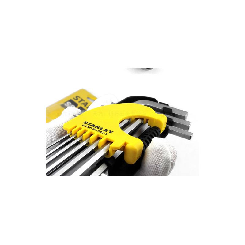 史丹利(Stanley)9件套公制长球头内六角扳手1.5-10mm STMT94162-8-23