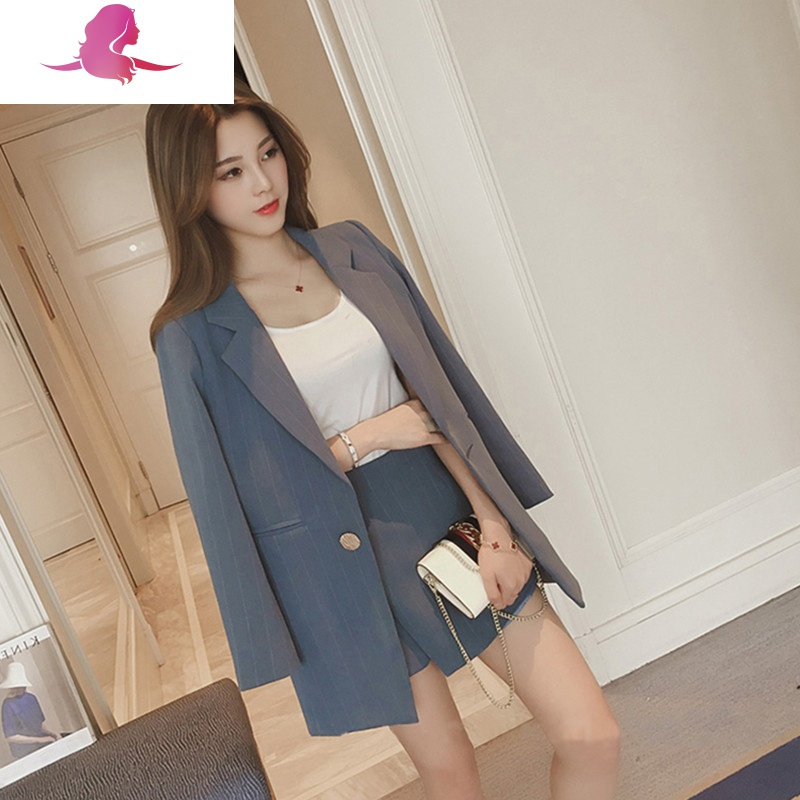 早春款高级感西装配裙子套装职场女装轻熟风ol短裙两件套高端职业套装