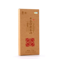中粮中茶牌 湖南安化黑茶 百年木仓 四喜福禄寿喜紧压黑茶砖 4片/套