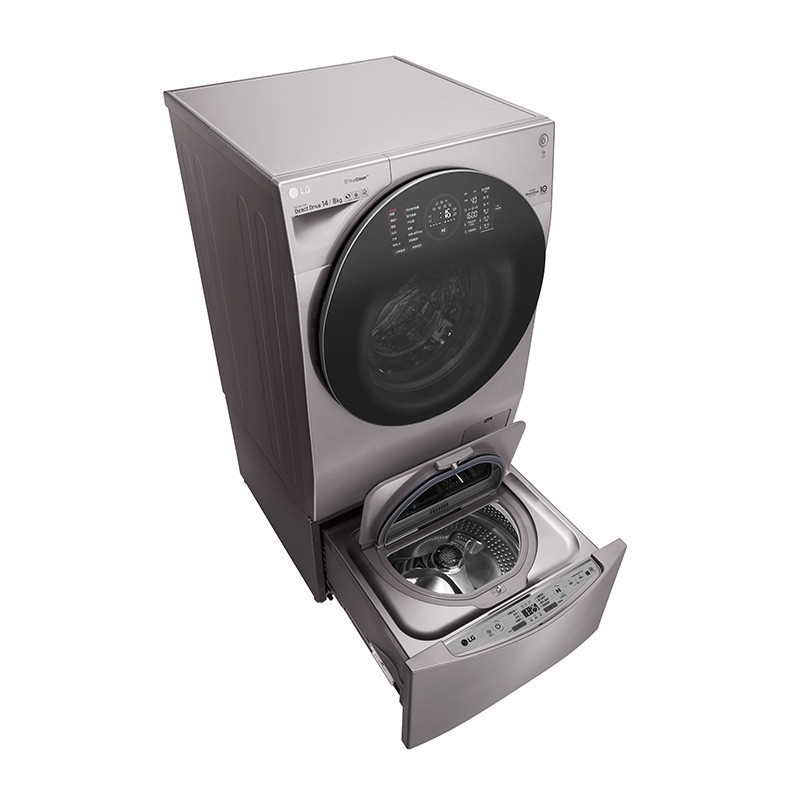 lg洗衣机 wdrh657c7hw 韩国进口14公斤大容量烘干双擎同步分类洗衣机