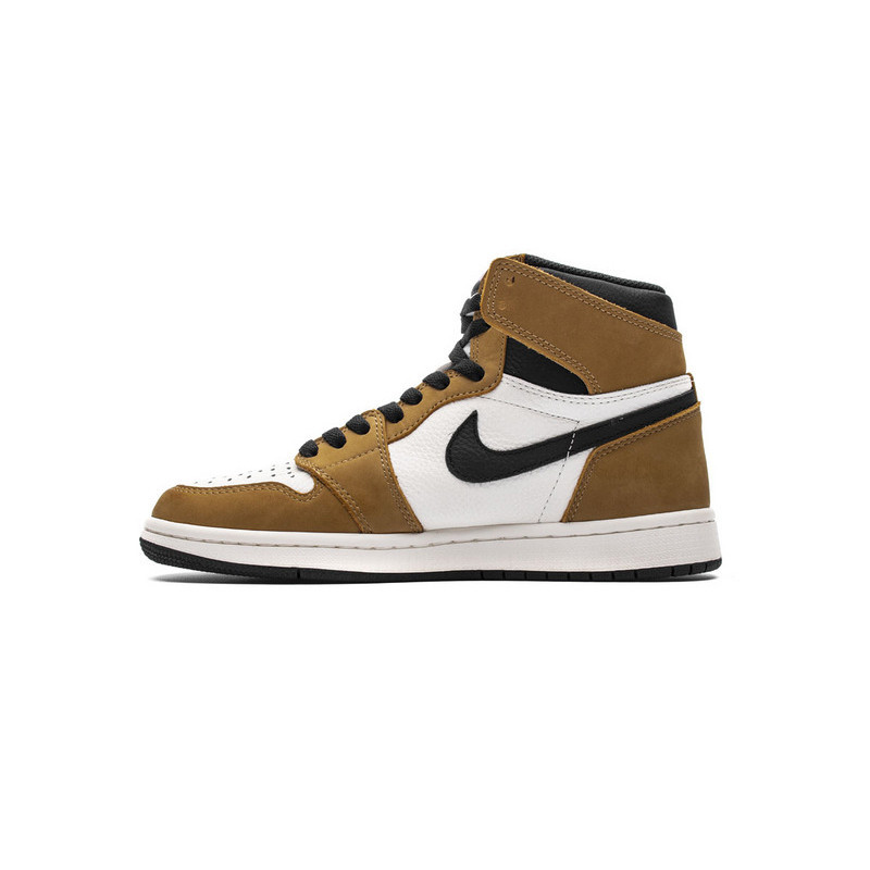 jordan1aj1棕色新秀小麦色男子高帮运动休闲篮球板鞋跑步鞋555088700