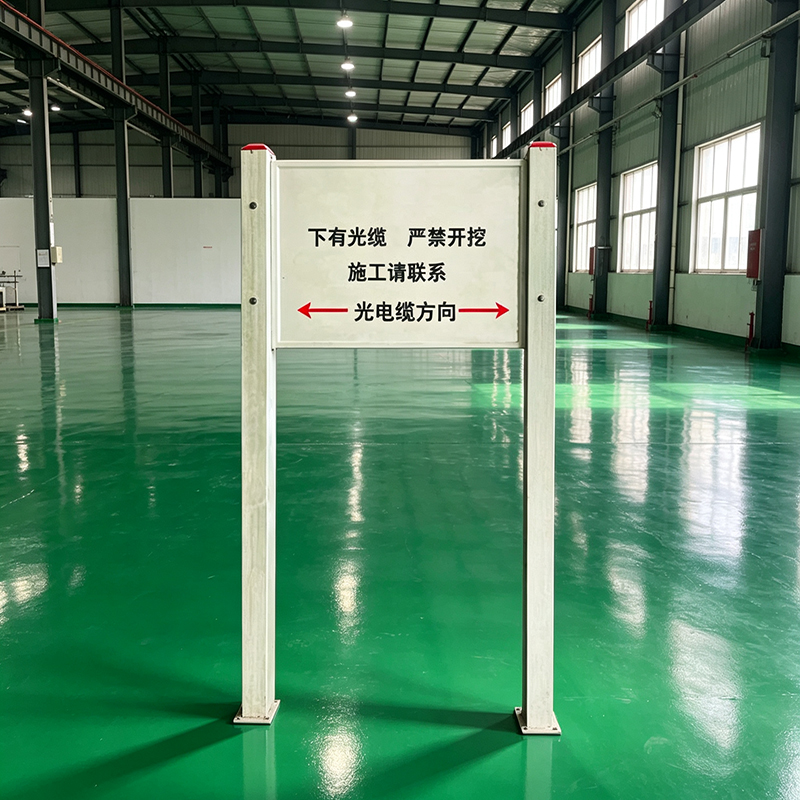 桩源 双立柱警示牌 600*400*1800mm 个高清大图