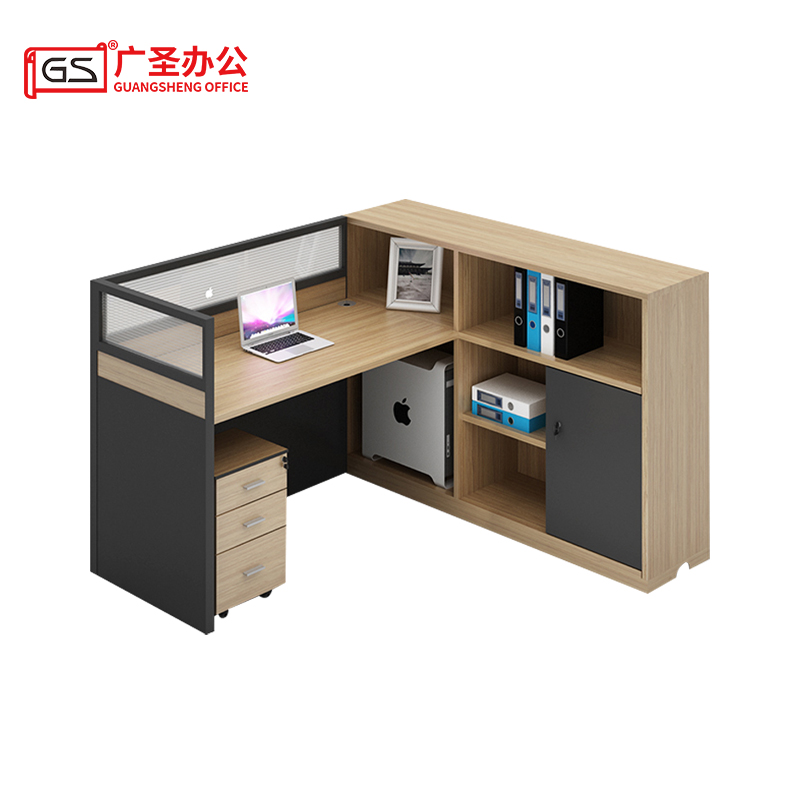 屏风办公桌现代简约职员桌屏风工位员工桌财务桌办公卡座高清大图