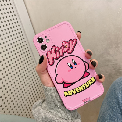 7p/8p链框 粉底心之卡比 潮牌宝可梦心之卡比适用iPhone 12Pro Max苹果11手机壳x/xr/xsmax/