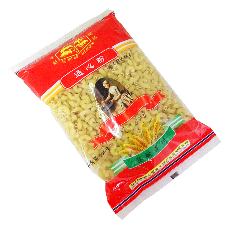 葵树牌大通心粉400g袋装意粉通心粉速食拌面家用儿童弯纹意面参数