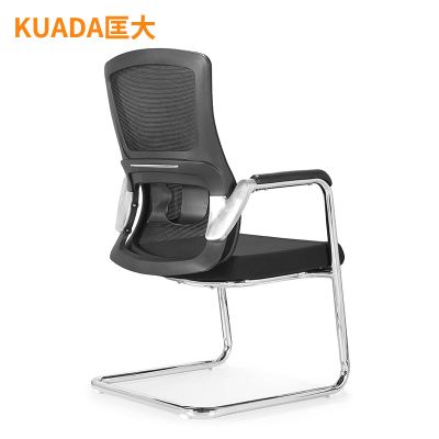 匡大办公椅 弓形椅网布会议椅 黑色
