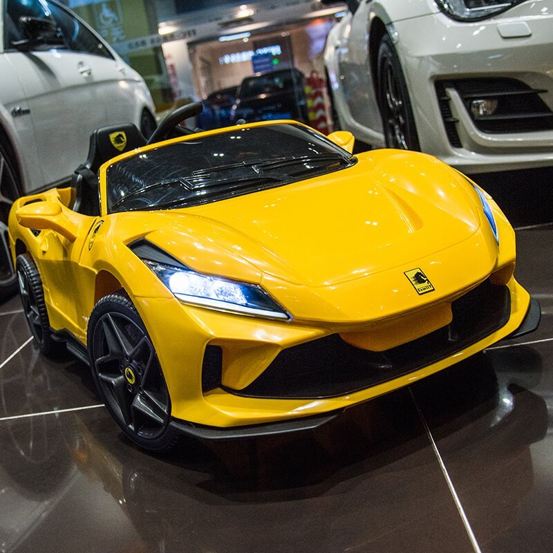 婴儿童电动车汽车宝宝四轮跑车带遥控玩具车可坐人车子摇摆双开门