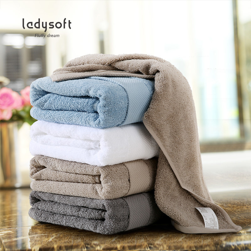 ladysoft御棉堂 全棉16S断档纯色浴巾70*140cm成人纯棉酒店风毛巾