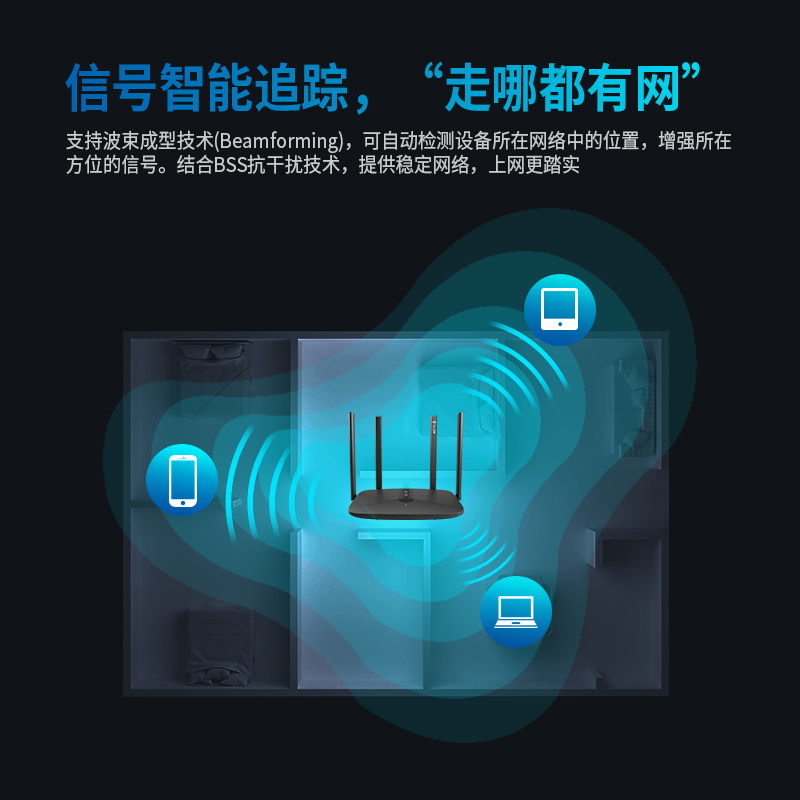 飞邑(FEIYI)AX1510 WiFi6 双千兆无线路由器 5G双频高速网络 游戏路由 全千兆端口 智能家用穿墙