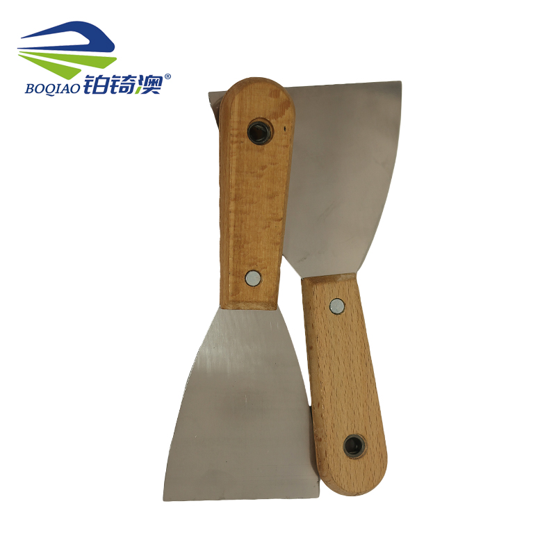 铂锜澳 不锈钢木柄三角铲/把高清大图