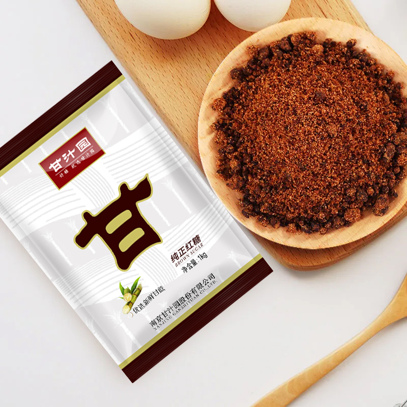 甘汁园纯正红糖1kg甘蔗熬制大姨妈经期产妇月子红糖水女大包装