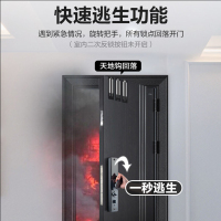 王力智能锁指纹密码锁电子门锁通用安全防小黑盒电子锁门锁家用 宝石黑X6升级款 特能锁