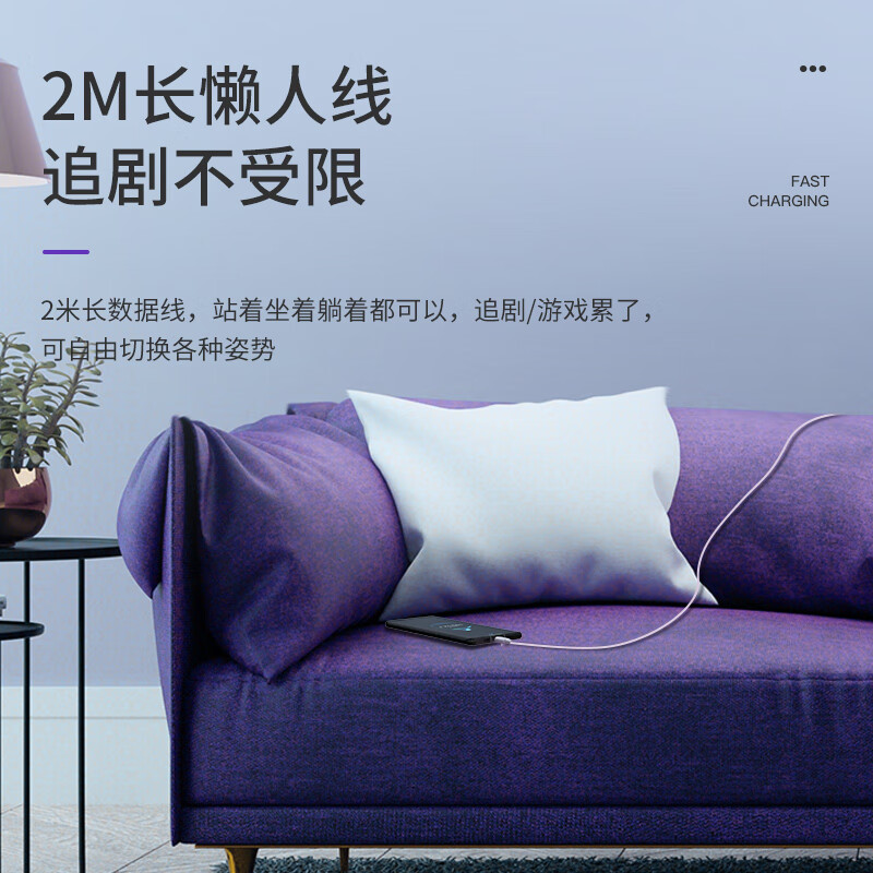 纽曼Type-c超级快充数据线66WT66白色高清大图