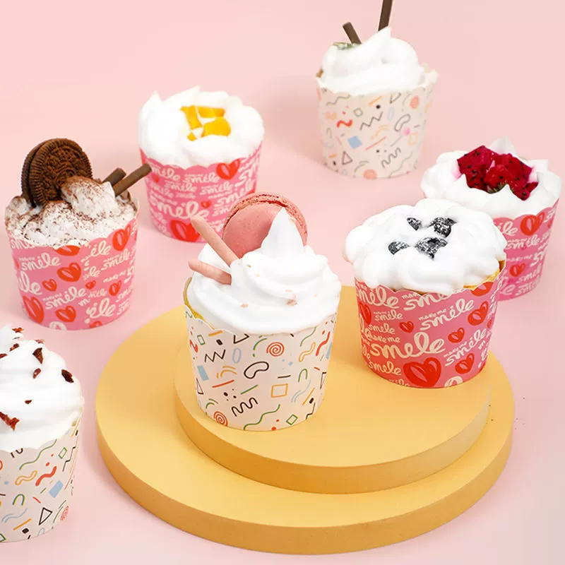 宜洁 蛋糕纸杯马芬纸杯托家用耐高温 100只 1包