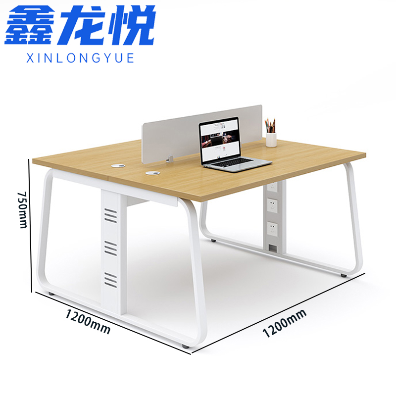 鑫龙悦职员桌双人张高清大图