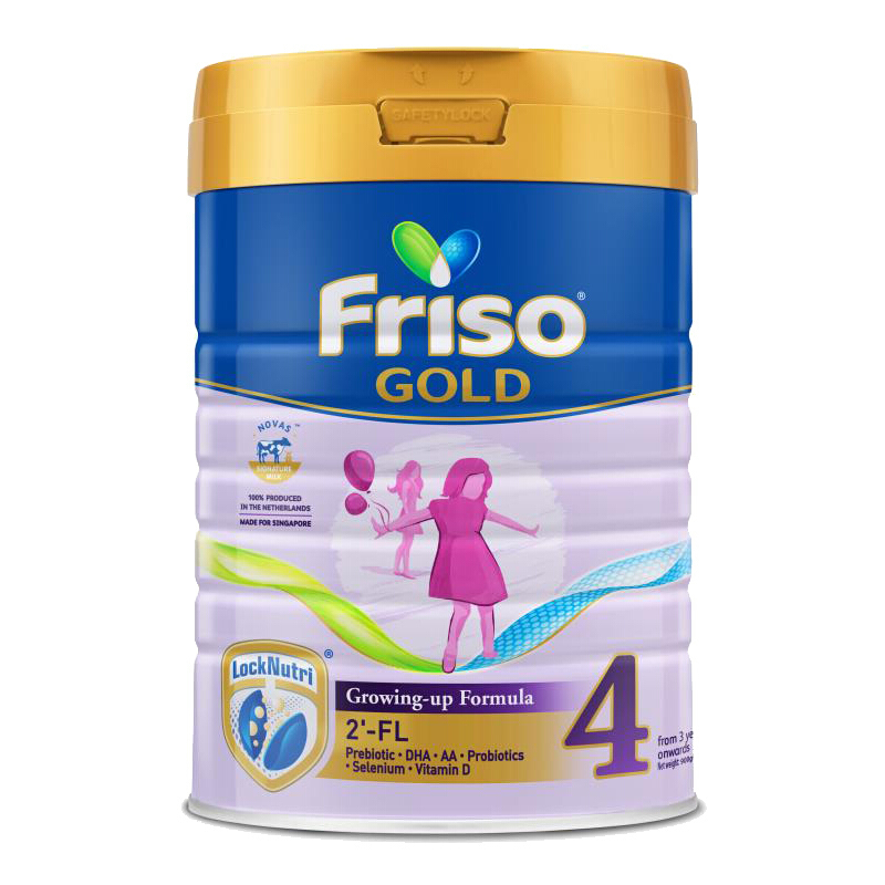 Friso美素佳儿 新加坡版成长配方奶粉4段 900g/罐 (3岁以上) 荷兰原罐原装进口