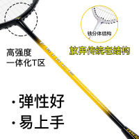朗宁公主王子情侣羽毛球拍双拍2支正品碳素复合男女业余初中级训练对拍