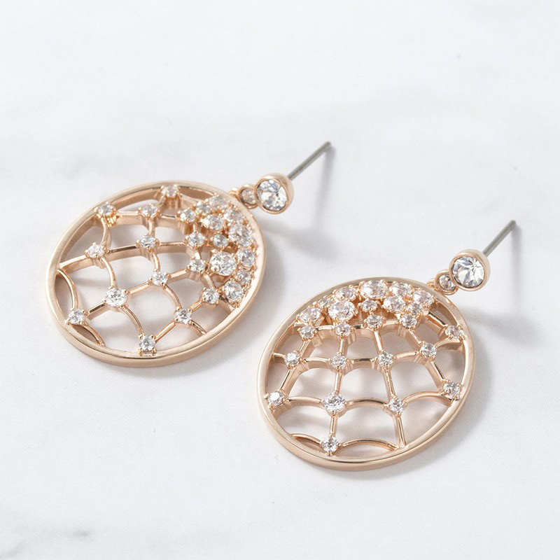 Swarovski 施华洛世奇 女士人造水晶冰点蛛网耳饰 5488406