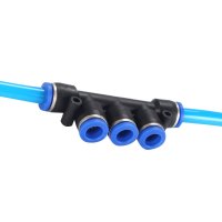 冰禹 SNll-10 PK塑料五通 快插/PU气管/快速/气动元件接头 气动接头 PK-8 10个