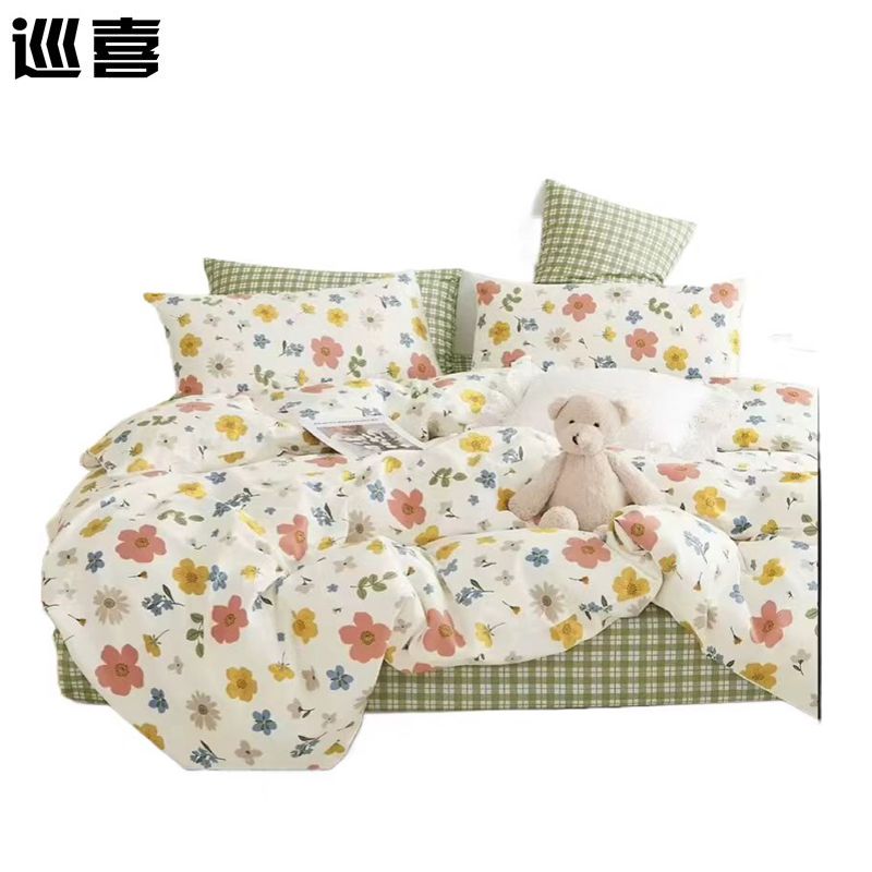 巡喜 全棉贡缎四件套 200X230cm (套)高清大图