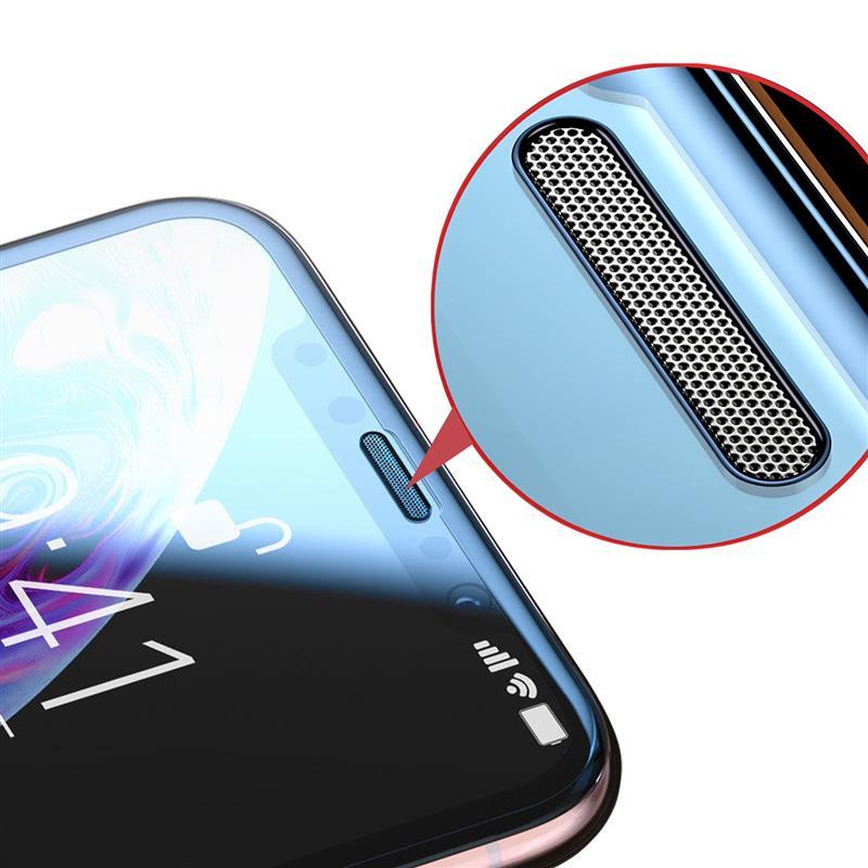 苹果x钢化膜11promax自带听筒防尘网iphonexs手机贴膜8xr全屏玻璃