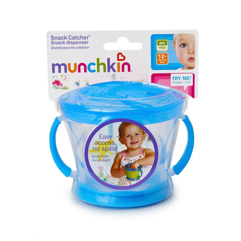 munchkin满趣健母婴婴幼儿童餐具婴儿防漏防泼洒零食杯带盖零食盒辅食杯