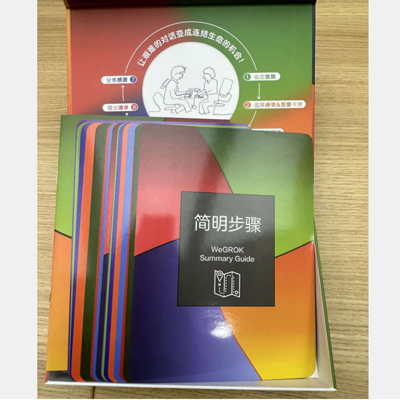 非暴力沟通协商对话卡 [正版]礼盒装非暴力沟通协商对话卡 珍·莫里森 克莉丝汀·金著 一本指导手册2套感受和需要卡2套行高清大图