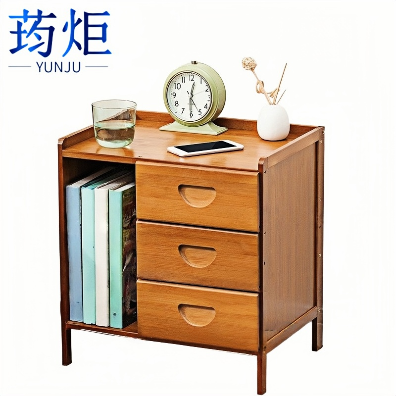 荺炬 床头柜 茶色A28cm 个高清大图