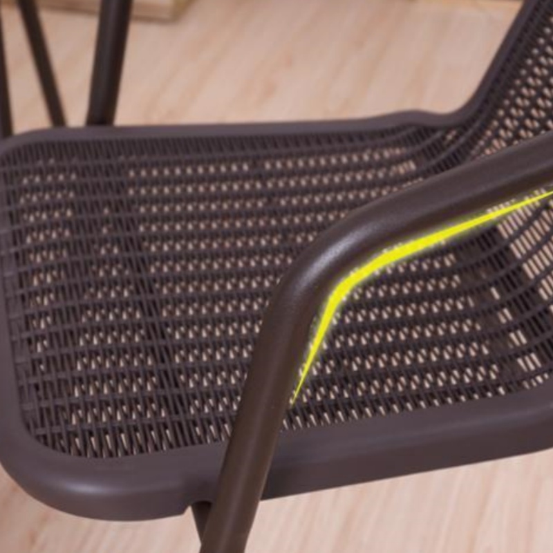 豫龙都户外椅棕色把高清大图