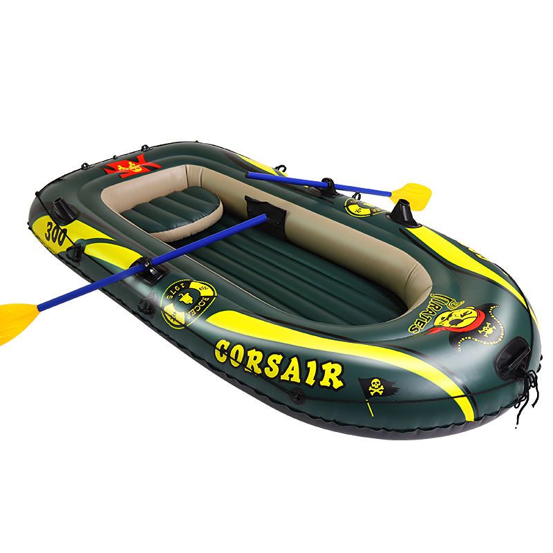 充气船橡皮艇加厚冲锋舟气垫船耐磨皮划艇钓鱼船捕鱼船户外下网船