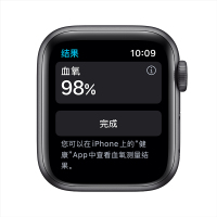 Apple Watch Series 6 44毫米 GPS版 深空灰色铝金属表壳 黑色运动表带 智能手表