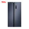 TCL 520升T1大容量养鲜冰箱 对开门双变频风冷无霜冰箱 AAT负离子养鲜 节能低音 纤薄双开门冰箱R520T1-S