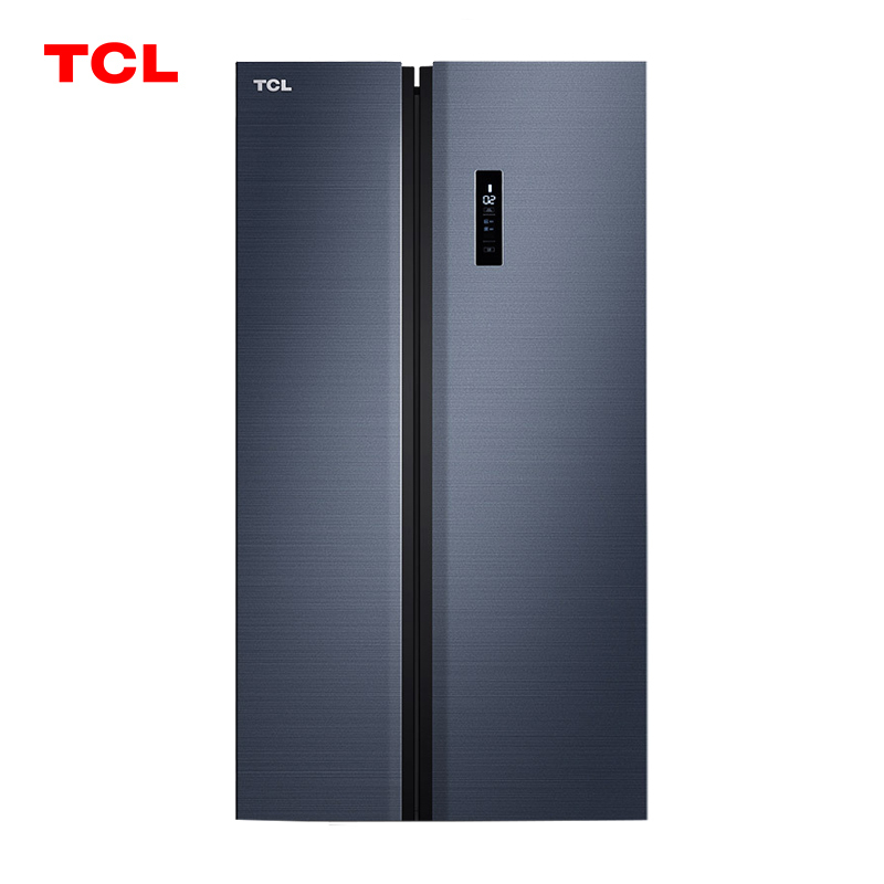 TCL 520升T1大容量养鲜冰箱 对开门双变频风冷无霜冰箱 AAT负离子养鲜 节能低音 纤薄双开门冰箱R520T1-S