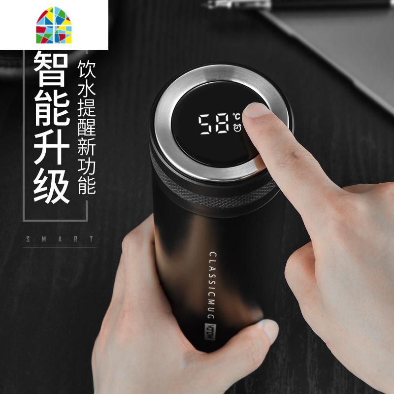 智能保温杯男女多功能带测温度显示触摸感温控定制刻字水杯子 FENGHOU 绅士黑高清大图